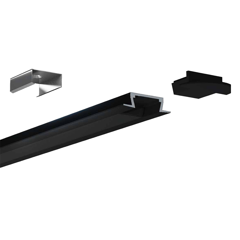 Recessed Black Aluminum LED Light Strip Channel For 10mm DC5V LED Tape Lights